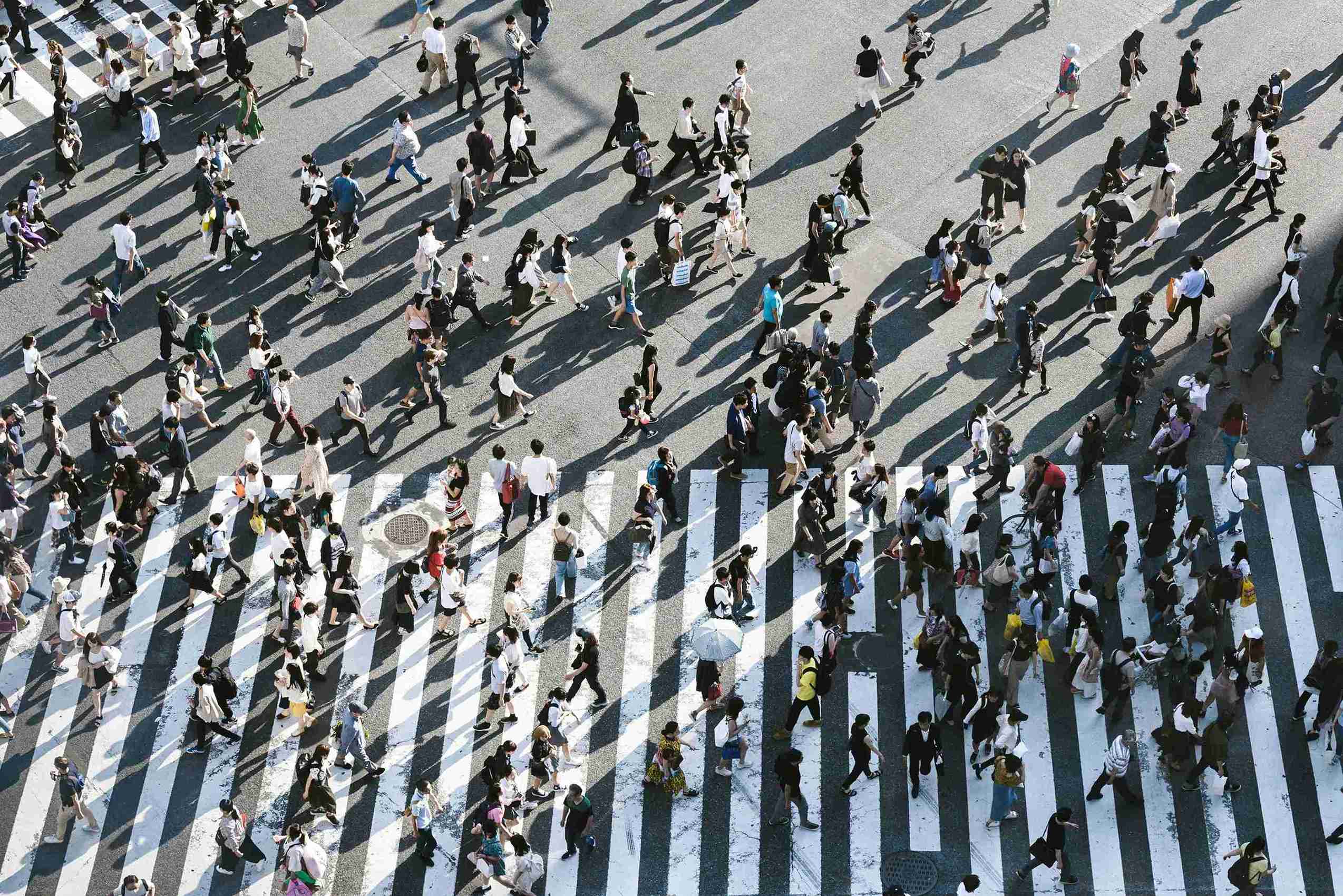 consumer people walking cpg