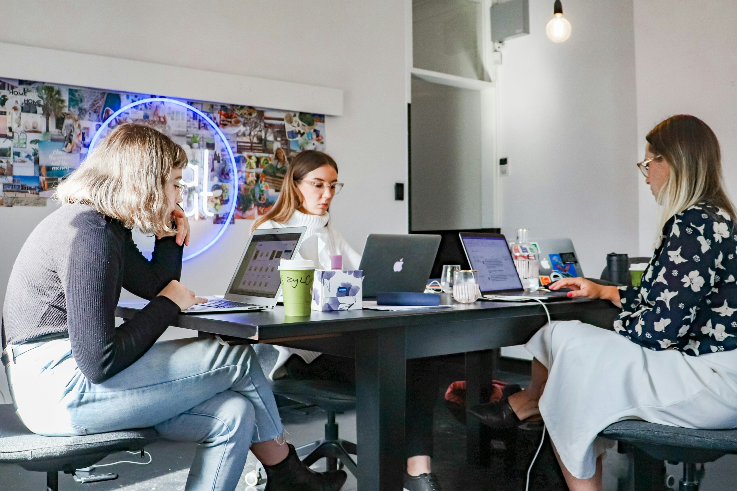 group of women at work